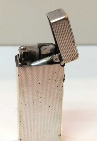 Vintage Dunhill Swiss Made Replacement Lighter Silver metal 2