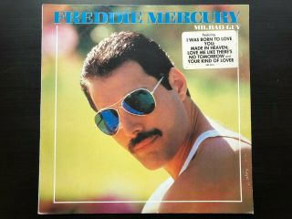 Freddie Mercury " Mr Bad Guy " Australian Cbs Pressing W/ Hype Sticker Vg/ Ex Con