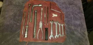 Vintage Mercedes Benz Factory Red Bag Tool Kit 15 Tools (80s - 90 