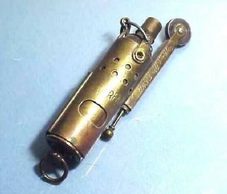 Ww2 Jmco/imco Neverfail Pocket Trench Lighter – Vtg Solid Brass Made In Austria