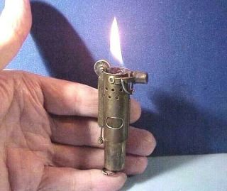 WW2 Jmco/Imco Neverfail Pocket Trench Lighter – Vtg Solid Brass MADE IN AUSTRIA 3
