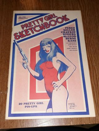 1981 Pretty Girl Sketchbook Pinup Art Chaykin Perez Frank Miller John Byrne Vfnm