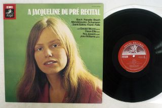 Jacqueline Du Pre Recital Bach,  Bruch,  Faure Angel Eac - 60214 Japan Vinyl Lp