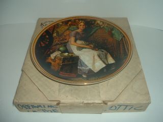 Edwin Knowles Norman Rockwell Dreaming In The Attic Rediscovered Women Plate