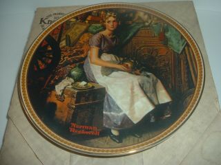 Edwin Knowles Norman Rockwell Dreaming in the Attic Rediscovered Women plate 2
