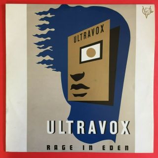Ultravox Rage In Eden Lp With Inner Sleeve 1981