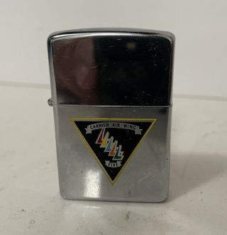 Vintage 1983 Zippo Lighter Us Navy Carrier Air Wing 5 Unfired