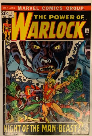 (1972) Power Of Warlock 1 Gil Kane Art