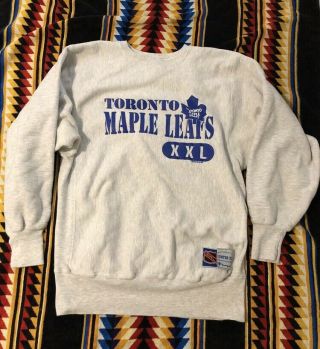 Vintage 90’s Champion Toronto Maple Leafs Reverse Weave Sweatshirts Xl
