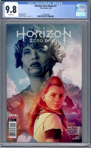 Horizon Zero Dawn 1 Artgerm Cover Titan Comics 1st Print Cgc 9.  8