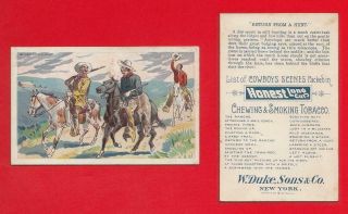 1888 Duke - N105 Cowboy Scenes - Returning From A Hunt Ex,