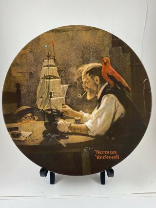 Vintage Norman Rockwell " The Ship Builder " Collector 