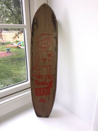 Vintage Wooden Nash Hang Ten 22” Skateboard