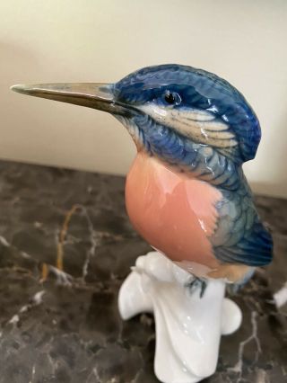 Vtg Karl Ens Kingfisher Bird Figurine - Exquisite