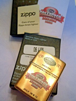 2012 Zippo Hp Brass Lighter Roseart/case Reunion Double Sided 6 Of 55 W/error