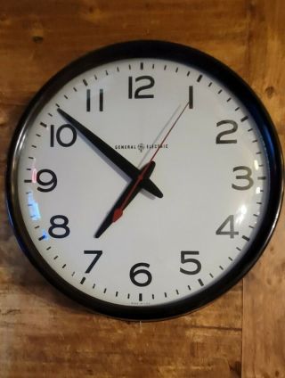 Vintage General Electric School Clock 2915b 15 " Face