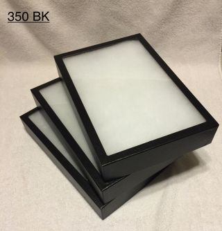 3 - 350 Riker Mount Display Case Shadow Box Frame Tray 12 " X 8 " X 2 "