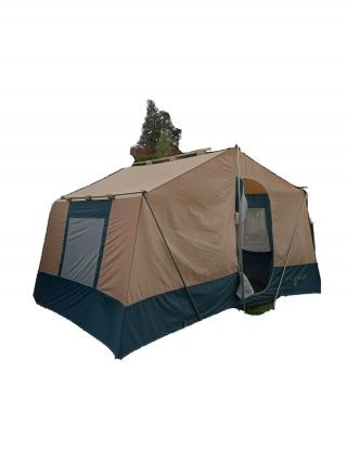 Vtg Coleman Holiday Tent Model Col - 1290 12×9 Cabin Tent Vgc