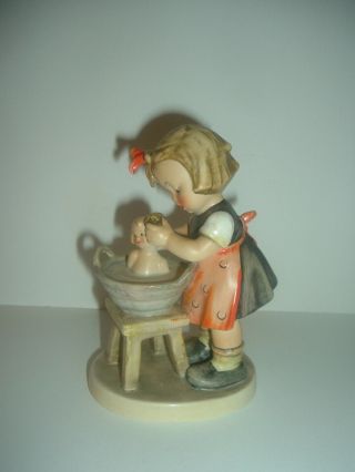 Hummel Hum 319 Doll Bath Girl Figurine Tmk 4
