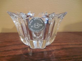 Lenox Fine Crystal Radiance Votive Tealight Candle Holder Made In Czech Republic