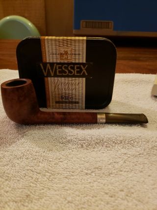 Estate Pipe Smoked Bbb Own Make Sterling Band