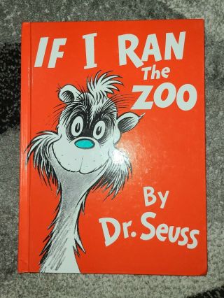 If The Zoo I Ran,  Blue Nose On Cover,  Name On Inner Cover Good Vintage