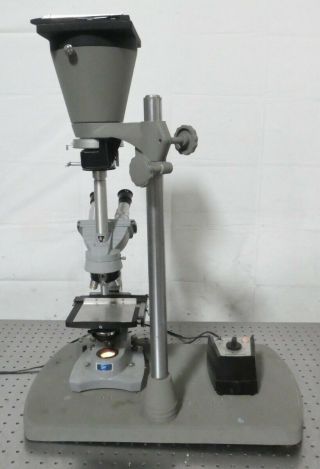 R158605 American Optical Ao Spencer Vintage Microscope W/ 5 Objectives Lights