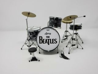 Miniature Drum Set Ludwig Beatles John Lennon Ringo Starr.  Mini Drum Set