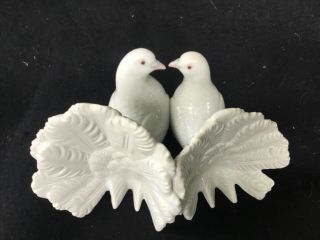 VINTAGE LLADRO 1169 KISSING WHITE DOVES FIGURINE LOVEBIRDS LARGE Perfect 2