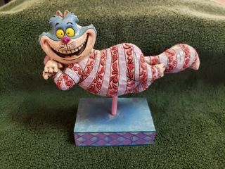 Disney Traditions Jim Shore " Grinning Cheshire " From Alice In Wonderland 4007211
