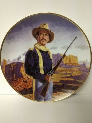 Vintage Franklin John Wayne Hero Of The West Plate