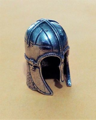 York Coppergate Helmet Thimble Miniature In Finest English Pewter