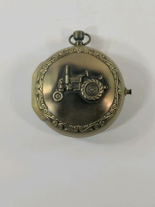 Mr Christmas Tractor Pocket Watch Music Box - Not Fully Functional