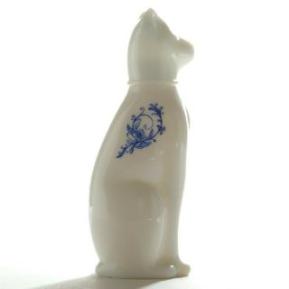 Vintage Avon Bottle White Ming Cat Early 1970s Contained Moonwind Cologne