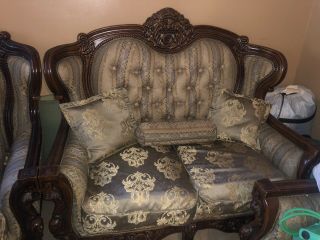Vintage Living Room Set - Couch,  Loveseat,  Chair 3