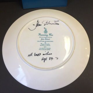 ROYAL DOULTON LTD ED COLLECTOR ' S PLATE 