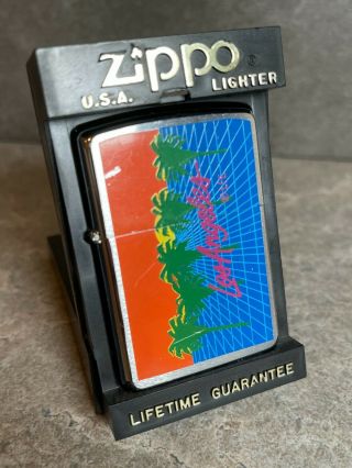 Zippo 1996 Los Angeles Lighter - Brushed Chrome