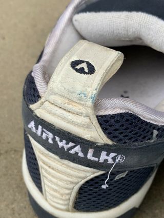 Vtg Airwalk Running Man Skate Shoes Blue And White Men’s Size 11 Skateboarding 5