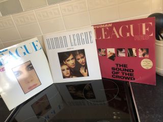 The Human League Vinyl Records X3 Red Greatest Hits Dare