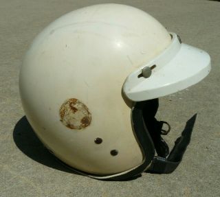 Vintage Motorcycle Racing Helmet Harley Davidson 50 ' s 60 ' s ? Buco ? Bell ? Visor 3