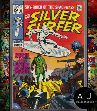 Silver Surfer 10 Fn/vf 7.  0 (marvel)