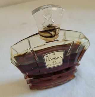 Vintage Damas De Matchabelli Perfume Bottle Parfum 1 1/2 Ounce
