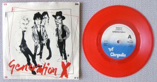 Generation X (billy Idol) - Fridays Angels - Ep 7 " 45 Red Vinyl Record Picslv 