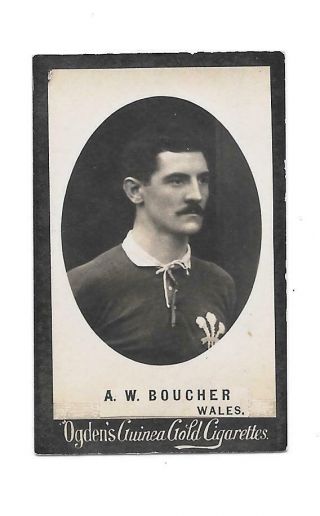 Ogdens Guinea Gold Footballer A W Boucher (wales)