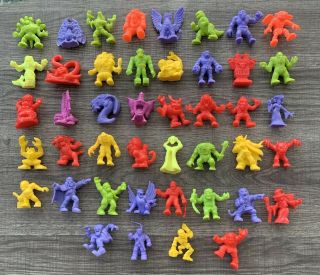 Vintage Matchbox 1990 Monster In My Pocket Series 1 Set Of 44 Mixed Colors