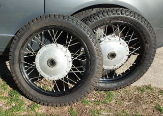 Vintage 19 Inch Wheels For Dnepr Ural K750 Mb750 Mb650 Perfect W/ Tires