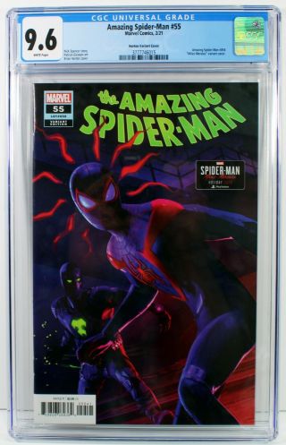 Spider - Man 55 Cgc 9.  6 Nm,  1:10 Brian Horton Variant Cover Marvel 2021