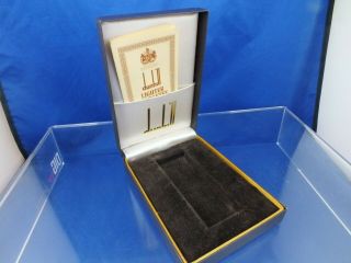 Dunhill Rollagas Rolalite Lighter Box,  Guarantee Booklet.  Vintage Swiss