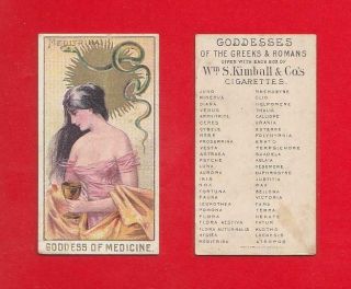 1889 Kimball - N188 Goddesses Of The Greeks & Romans - Meditrina Ex,