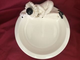 Vintage Taste Setter Sigma Harlequin Clown Ceramic Pierrot Bowl / Candy Dish 2